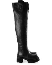 Rick Owens - Over-The-Knee Platform Boots - Lyst