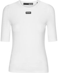 ROTATE BIRGER CHRISTENSEN - Logo-Patch Short-Sleeve T-Shirt - Lyst
