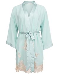 Fleur du Mal - Peignoir Juliet En Dentelle - Lyst