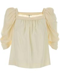 Chloé - Top Met Pofmouwen - Lyst