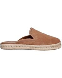 TOMS - Suede Espadrille Slides - Lyst