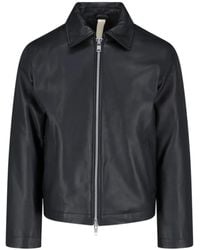 sunflower - Zip-Front Leather Jacket - Lyst