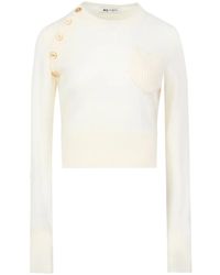 Ports 1961 - Pullover Mit Logo-Knopf - Lyst
