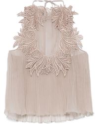 Alberta Ferretti - プリーツ トップ - Lyst