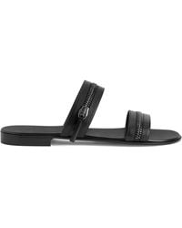 Giuseppe Zanotti - Brad Zip-Detail Sandals - Lyst