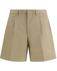 Prada - Belt-Loops Shorts - Lyst