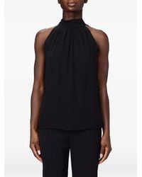 Hanita - Pleated Halterneck Top - Lyst