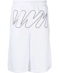 Off-White c/o Virgil Abloh - Wave Outl Diagonal Mesh Shorts - Lyst