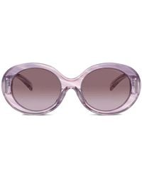 Emporio Armani - Oval-Frame Sunglasses - Lyst