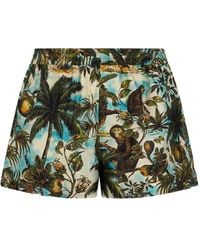 DSquared² - Monkey Print Pull On Shorts - Lyst