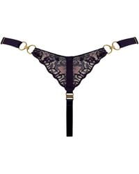 Bordelle - Amela Floral-Lace Strap Thong - Lyst