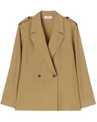 RETORI - Double-Breasted Silk Blazer - Lyst