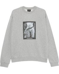 Emporio Armani - Graphic-Print Crew-Neck Sweatshirt - Lyst