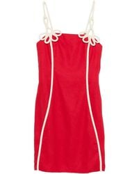 FARM Rio - Flower Strap Piped Mini Dress - Lyst