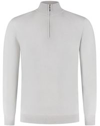 Doriani - Zip-up High-neck Sweater - Lyst