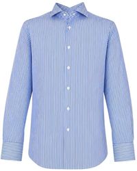 Guglielminotti - Vertical-Stripe Long-Sleeve Shirt - Lyst