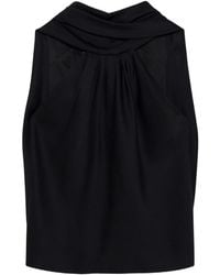 Jonathan Simkhai - Scarlett Satin Cape Top - Lyst