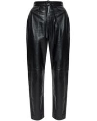 IRO - Drawstring Leather Trousers - Lyst
