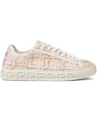 Versace - Lurex-Tweed-Sneaker Greca - Lyst