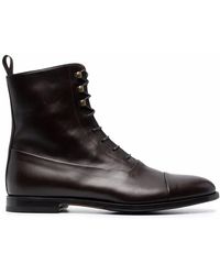 SCAROSSO - Archie Lace-Up Boots - Lyst