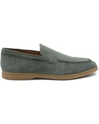 Eleventy - Mocassins En Daim À Coutures Au Point Roulé - Lyst
