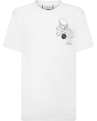 Philipp Plein - Camiseta Wire Frame con logo - Lyst