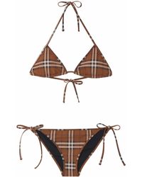 Burberry - Geruite Bikini - Lyst