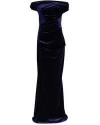 Talbot Runhof - Off-The-Shoulder Velvet Gown - Lyst