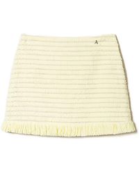 Twinset - Bouclé Fringed Mini Skirt - Lyst