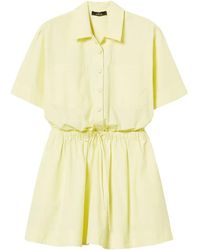 Twinset - Shirt Cotton Mini Dress - Lyst