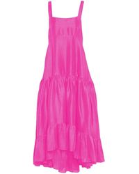 Azeeza - Griffon Silk Midi Dress - Lyst