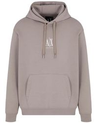 ARMANI EXCHANGE - Logo-Detail Hoodie - Lyst