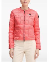 Blauer - Classical Chic Ruffled Quilted Puffer Jacket - Lyst