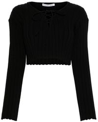 Alexander Wang - Gerippter Cropped-Pullover - Lyst