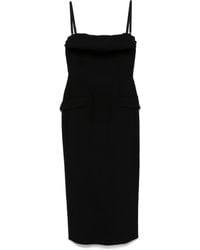 Sportmax - Robe Mi-Longue À Détails De Plis - Lyst