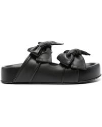 Agl Attilio Giusti Leombruni - Bow-Detailed Nappa Slides - Lyst