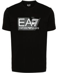 EA7 - Logo-print T-shirt - Lyst