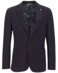 Manuel Ritz - Patch-Pocket Star-Pin Blazer - Lyst