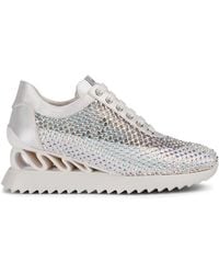 Le Silla - Gilda 60mm Crystal-embellished Sneakers - Lyst
