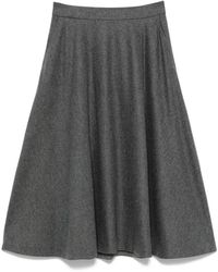 Max Mara - Falda midi acampanada - Lyst