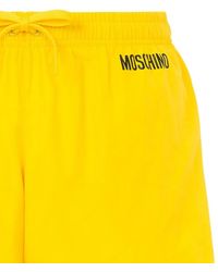 Moschino - Logo-Print Swim Shorts - Lyst