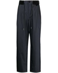Sacai - Pinstripe Tailored Trousers - Lyst
