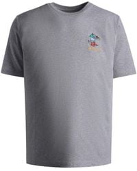 Bally - Logo-Embroidered Cotton T-Shirt - Lyst