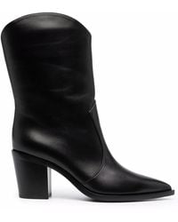 Gianvito Rossi - Stiefel Mit Spitzer Kappe - Lyst