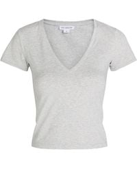 GOOD AMERICAN - T-Shirt Met V-Hals - Lyst