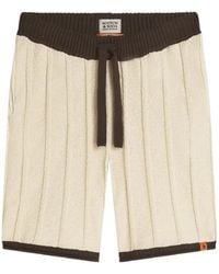 Scotch & Soda - Ribbed-Knit Drawstring Shorts - Lyst
