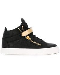 Giuseppe Zanotti - Side Zip Hi-top Sneakers - Lyst