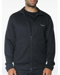 ARMANI EXCHANGE - Logo-Print Zip-Up Sweatshirt - Lyst