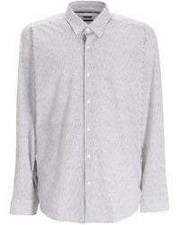 BOSS - Striped Button-Down Shirt - Lyst