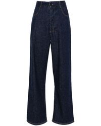 Baserange - Gerade Jeans mit hohem Bund - Lyst